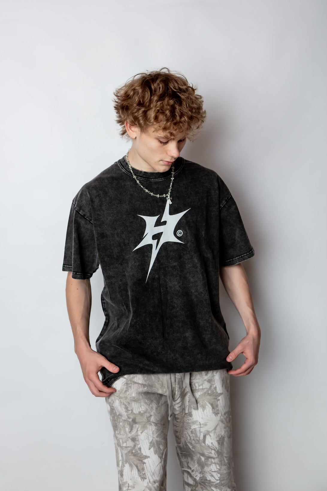 Snow-Washed Signature Tee