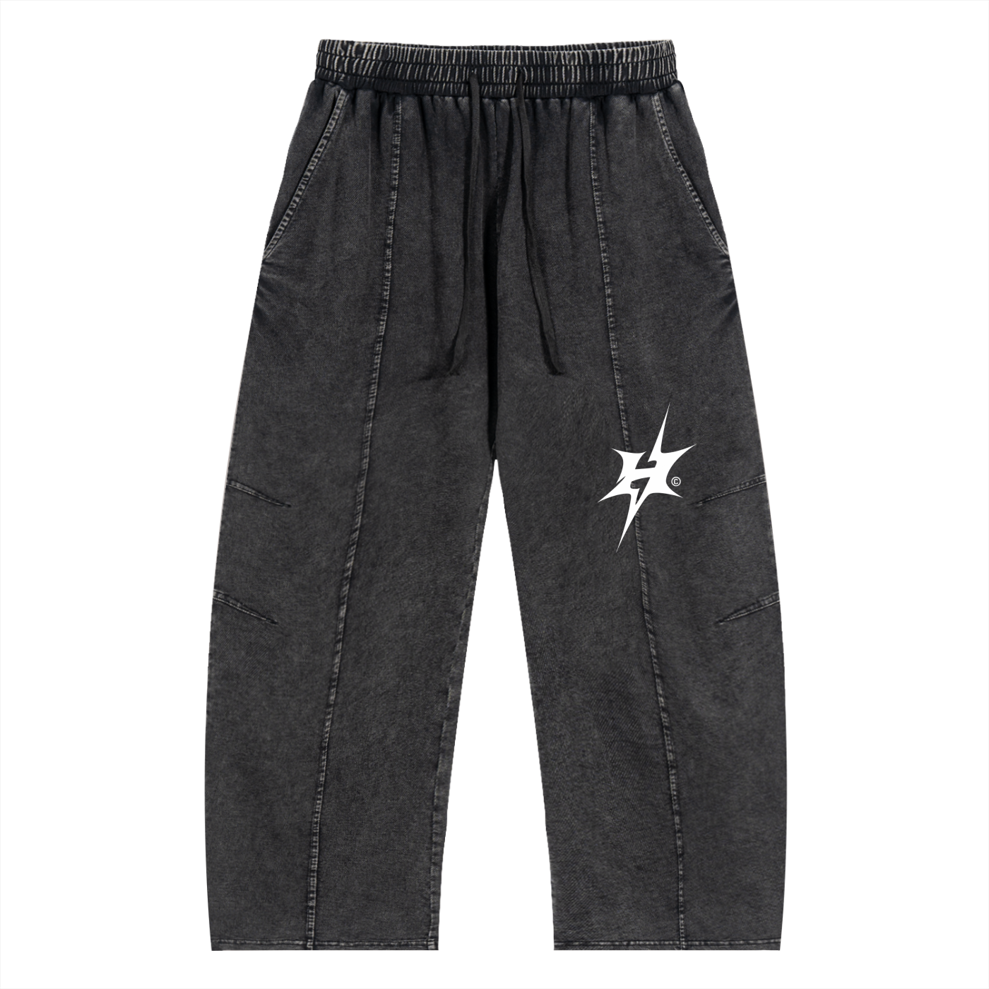 Baggy Snow Washed Pants