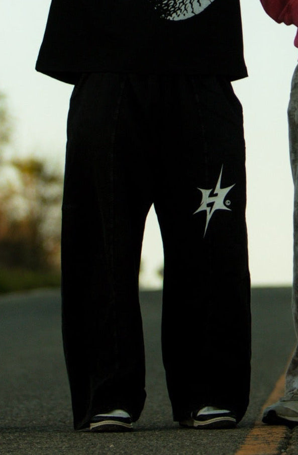Baggy Snow Washed Pants